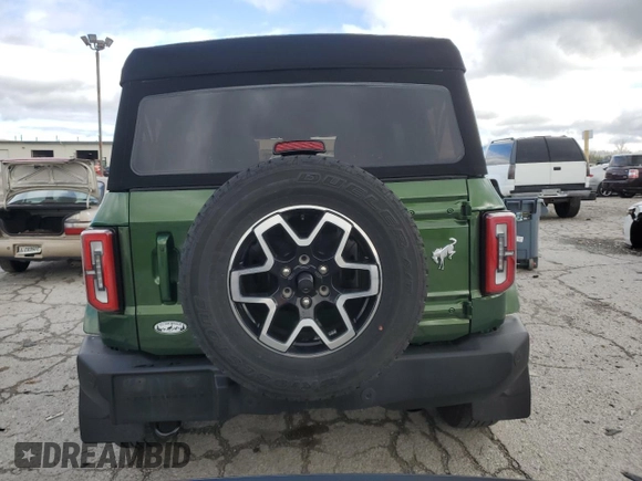 2023 Ford Bronco z VIN 1FMEE5BP1PLB18612, wystawiony jako Copart lot #53937575 z przebiegiem 28 536 mil mil oraz Szkoda całkowita • Salvage title. Historia ofert i sprzedaży dostępna na DreamBid. Obrazek 6.