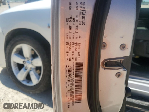 2015 Ram 1500 Express with VIN 1C6RR6FT7FS651678, listed as a Copart auction lot 53910035 with 218,850 mi miles and Salvage title. Bid and sale history available at DreamBid. Image 12.