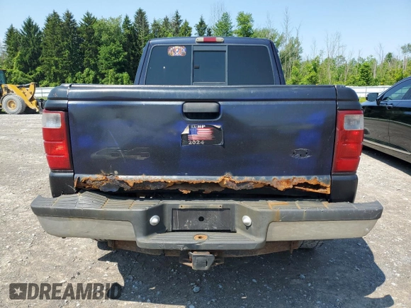 2002 Ford Ranger XL Fleet with VIN 1FTZR45E72TA69892, listed as a Copart auction lot 59849975 with 194,334 mi miles and Salvage title. Bid and sale history available at DreamBid. Image 6.