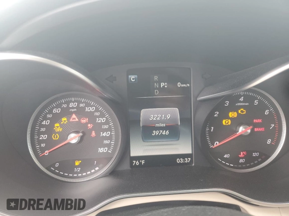 2016 Mercedes-Benz C 300 Luxury with VIN 55SWF4KB6GU100516, listed as a Copart auction lot 52235295 with 39,746 mi miles and Salvage Title. Bid and sale history available at DreamBid. Image 9.