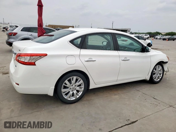 2013 Nissan Sentra SR with VIN 3N1AB7AP8DL682298, listed as a Copart auction lot 53528175 with 136,552 mi miles and Salvage Title. Bid and sale history available at DreamBid. Image 3.