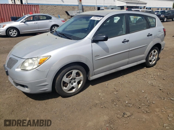 2005 Pontiac Vibe with VIN 5Y2SL63895Z463522, listed as a Copart auction lot 55531665 with 221,044 mi miles and Clean Title. Bid and sale history available at carsss.com. Image 1.
