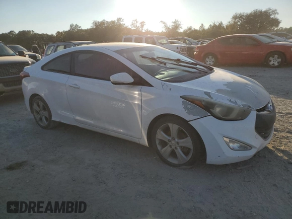 2014 Hyundai Elantra Coupe with VIN KMHDH6AH8EU026519, listed as a Copart auction lot 82472584 with 158,603 mi miles and Clean Title. Bid and sale history available at carsss.com. Image 4.