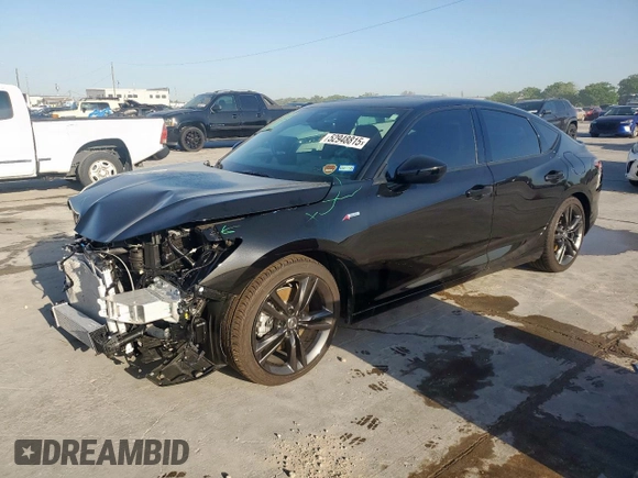 2024 Acura Integra w/A-Spec Package z VIN 19UDE4H38RA028386, wystawiony jako Copart lot #52948815 z przebiegiem 4 544 mil mil oraz Szkoda całkowita • Salvage title. Historia ofert i sprzedaży dostępna na DreamBid. Obrazek 1.