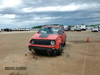 2021 Jeep Renegade Trailhawk with VIN ZACNJDC16MPN28380, listed as a Copart auction lot 55670925 with 55,469 mi miles and Salvage title. Bid and sale history available at DreamBid. Image 13.