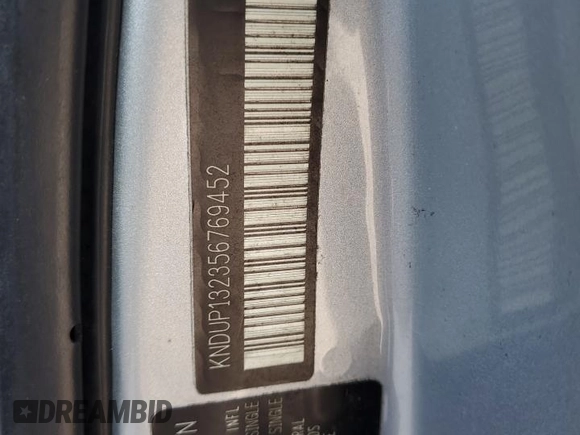 2005 Kia Sedona LX with VIN KNDUP132356769452, listed as a Copart auction lot 82835494 with 93,845 mi miles and Salvage Title. Bid and sale history available at carsss.com. Image 13.