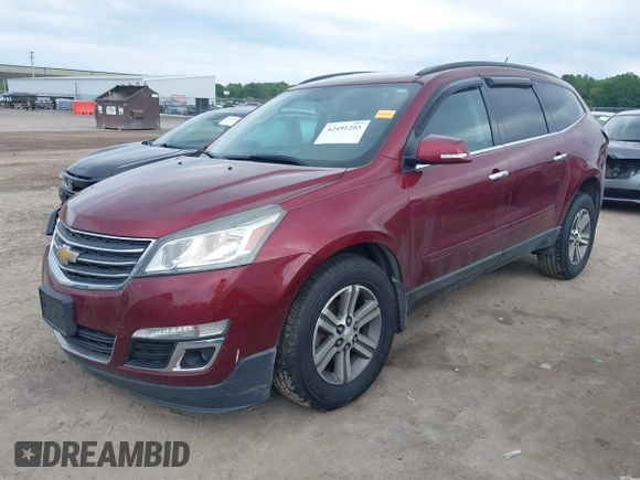 2015 Chevrolet Traverse LT with VIN 1GNKVGKD7FJ122450, listed as a IAAI auction lot 42491203 with 81,164 mi miles and . Bid and sale history available at DreamBid. Image 17.