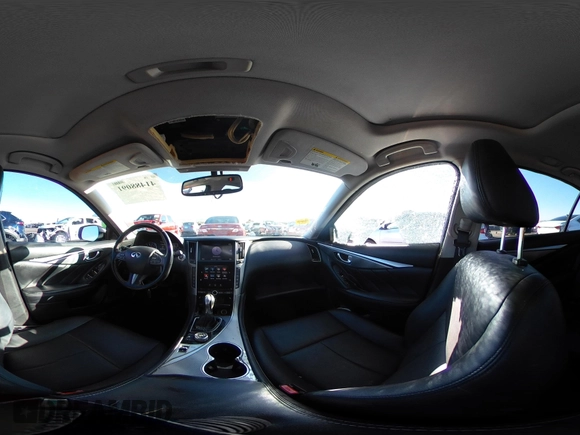 2015 Infiniti Q50 Premium with VIN JN1BV7AP8FM351418, listed as a IAAI auction lot 41488091 with 151,421 mi miles. Bid and sale history available at carsss.com. Image 19.