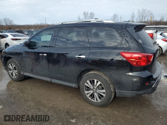 2017 Nissan Pathfinder SV with VIN 5N1DR2MM0HC666345, listed as a Copart auction lot 89054365 with 169,517 mi miles and Salvage title. Bid and sale history available at DreamBid. Image 2.