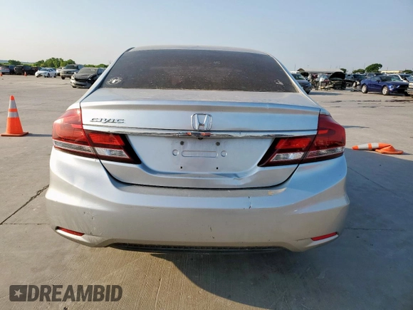 2015 Honda Civic Sedan SE with VIN 19XFB2F71FE082244, listed as a Copart auction lot 52765255 with 119,224 mi miles and Salvage Title. Bid and sale history available at carsss.com. Image 6.