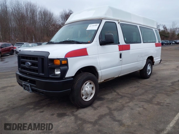 2008 Ford Econoline Cargo Commercial with VIN 1FTNS24W68DA45250, listed as a IAAI auction lot 41710309 with 240,564 mi miles and . Bid and sale history available at DreamBid. Image 2.