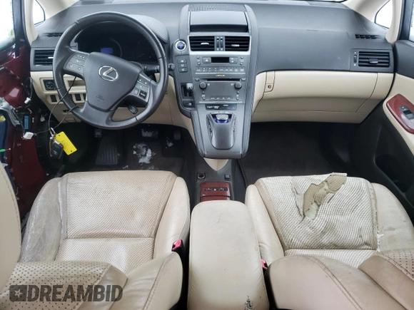 2010 Lexus HS 250h with VIN JTHBB1BA0A2034488, listed as a Copart auction lot 41578945 with 213,895 mi miles and Salvage Title. Bid and sale history available at DreamBid. Image 8.