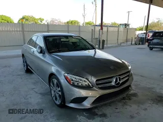 2019 Mercedes-Benz C 300 with VIN WDDWF8DB2KR502810, listed as a Copart auction lot 60519765 with 56,972 mi miles and Salvage title. Bid and sale history available at DreamBid. Image 14.