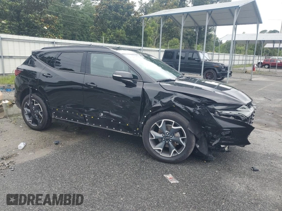 2020 Chevrolet Blazer RS with VIN 3GNKBERS2LS590940, listed as a Copart auction lot 59411645 with 85,108 mi miles and Salvage title. Bid and sale history available at DreamBid. Image 4.