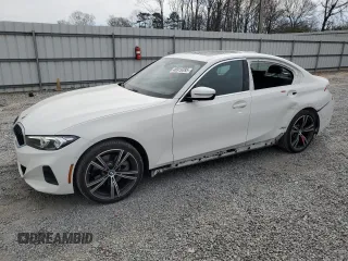 2024 BMW 3 Series 330i with VIN 3MW69FF01R8D80766, listed as a Copart auction lot 46919395 with 17,774 mi miles and Salvage Title. Bid and sale history available at carsss.com. Image 1.