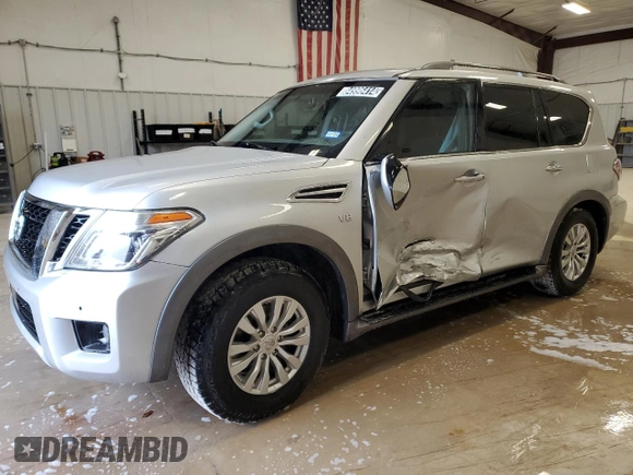 2017 Nissan Armada SV with VIN JN8AY2ND3H9009629, listed as a Copart auction lot 84996414 with 88,977 mi miles and Clean Title. Bid and sale history available at carsss.com. Image 1.