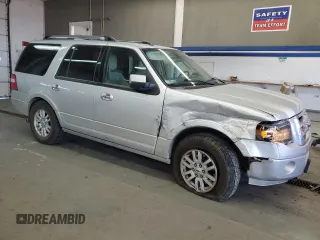 2014 Ford Expedition Limited with VIN 1FMJU2A50EEF66048, listed as a Copart auction lot 53864275 with 143,424 mi miles and Salvage title. Bid and sale history available at DreamBid. Image 4.