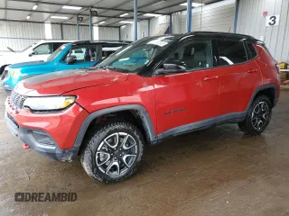 2025 Jeep Compass Trailhawk with VIN 3C4NJDDNXST550943, listed as a Copart auction lot 58935895 with 5,059 mi miles and Salvage title. Bid and sale history available at DreamBid. Image 1.