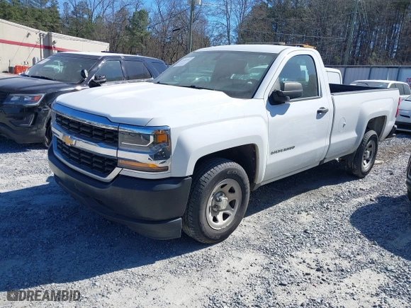 2018 Chevrolet Silverado 1500 Work Truck with VIN 1GCNCNEC2JZ121199, listed as a IAAI auction lot 41528344 with 82,214 mi miles. Bid and sale history available at carsss.com. Image 2.