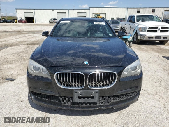 2013 BMW 7 Series 750i with VIN WBAYA8C58DC996493, listed as a Copart auction lot 51622225 with 155,519 mi miles and Clean Title. Bid and sale history available at DreamBid. Image 5.