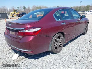 2017 Honda Accord Sedan Sport SE with VIN 1HGCR2F18HA189681, listed as a IAAI auction lot 41789772 with 1 mi miles. Bid and sale history available at carsss.com. Image 4.