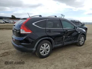 2013 Honda CR-V EX-L with VIN 2HKRM4H75DH615737, listed as a Copart auction lot 50718155 with 140,877 mi miles and Salvage Title. Bid and sale history available at carsss.com. Image 3.