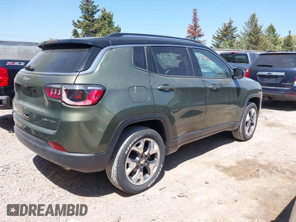 2021 Jeep Compass Limited with VIN 3C4NJDCB4MT599954, listed as a IAAI auction lot 42230778 with 112,647 mi miles and . Bid and sale history available at DreamBid. Image 4.