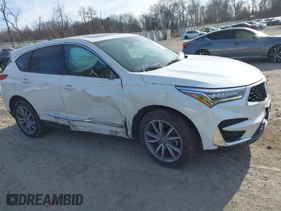 2020 Acura RDX Technology with VIN 5J8TC2H52LL033263, listed as a IAAI auction lot 41293471 with 62,393 mi miles and . Bid and sale history available at DreamBid. Image 1.