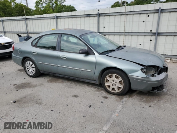 2007 Ford Taurus SE with VIN 1FAFP53U07A101535, listed as a Copart auction lot 56385185 with Not provided miles and Salvage title. Bid and sale history available at DreamBid. Image 4.