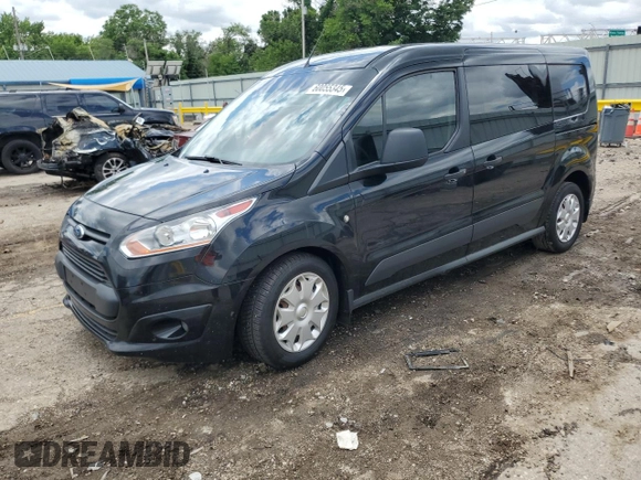 2017 Ford Transit Connect XLT with VIN NM0LS7F79H1324491, listed as a Copart auction lot 60055345 with 128,463 mi miles and Salvage title. Bid and sale history available at DreamBid. Image 1.