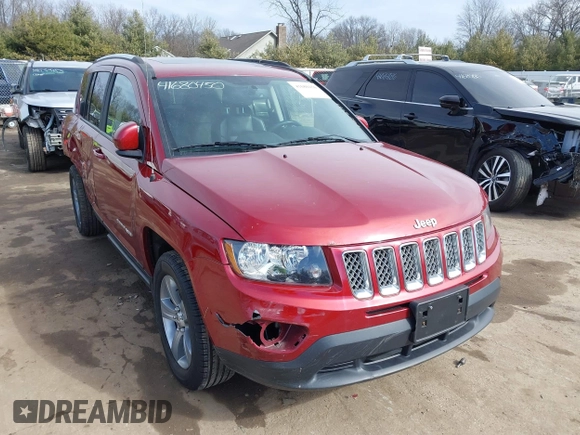 2016 Jeep Compass Latitude with VIN 1C4NJDEB1GD654917, listed as a IAAI auction lot 41680450 with 100,064 mi miles and . Bid and sale history available at DreamBid. Image 1.