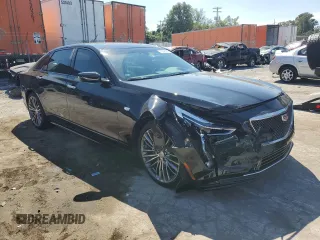 2019 Cadillac CT6 Sport AWD with VIN 1G6KP5R62KU144432, listed as a Copart auction lot 72389304 with 5,843 mi miles and Salvage title. Bid and sale history available at DreamBid. Image 4.