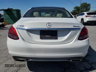 2017 Mercedes-Benz C 300 with VIN 55SWF4KB4HU213916, listed as a Copart auction lot 57999985 with 66,353 mi miles and Salvage title. Bid and sale history available at DreamBid. Image 6.