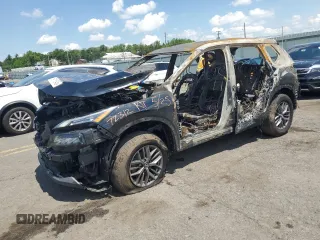 2021 Nissan Rogue S with VIN JN8AT3AB0MW209453, listed as a Copart auction lot 59116645 with Not provided miles and Salvage title. Bid and sale history available at DreamBid. Image 1.
