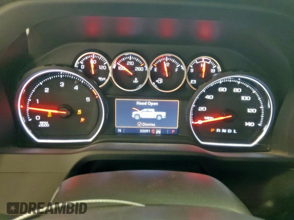 2023 Chevrolet Silverado 3500HD LT with VIN 1GC4YTEY2PF106905, listed as a Copart auction lot 58533215 with 35,091 mi miles and Salvage title. Bid and sale history available at DreamBid. Image 9.