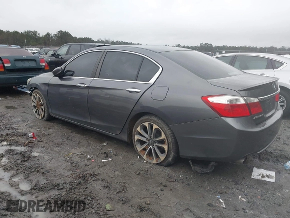 2015 Honda Accord Sport with VIN 1HGCR2F55FA139823, listed as a IAAI auction lot 41623823 with 169,093 mi miles and . Bid and sale history available at DreamBid. Image 3.