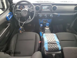 2021 Jeep Wrangler Unlimited Sport S with VIN 1C4HJXDGXMW515137, listed as a Copart auction lot 57226435 with 68,506 mi miles and Salvage title. Bid and sale history available at DreamBid. Image 8.