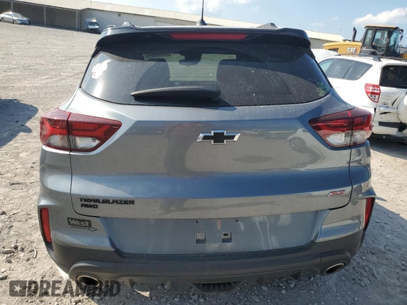 2021 Chevrolet TrailBlazer RS with VIN KL79MUSL6MB163057, listed as a Copart auction lot 68440654 with 43,448 mi miles and Salvage Title. Bid and sale history available at DreamBid. Image 6.