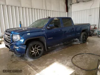 2018 GMC Sierra 1500 SLE with VIN 3GTU2MEC6JG122557, listed as a Copart auction lot 61717334 with 0 mi miles and Salvage Title. Bid and sale history available at carsss.com. Image 1.