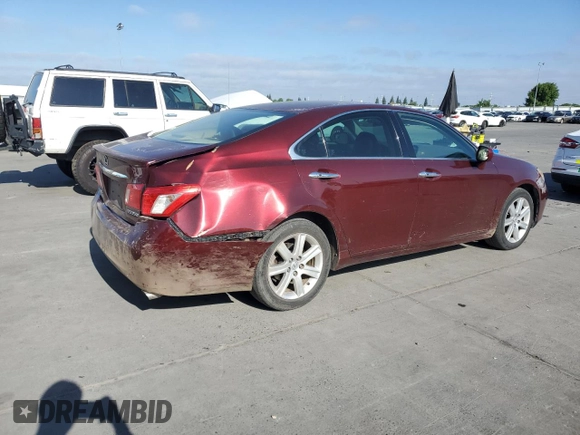 2008 Lexus ES with VIN JTHBJ46G482167400, listed as a Copart auction lot 55531835 with 252,260 mi miles and Clean Title. Bid and sale history available at carsss.com. Image 3.