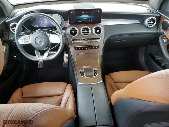 2020 Mercedes-Benz GLC with VIN W1N0G8DB4LF813289, listed as a Copart auction lot 53492595 with 46,538 mi miles and Salvage Title. Bid and sale history available at carsss.com. Image 8.