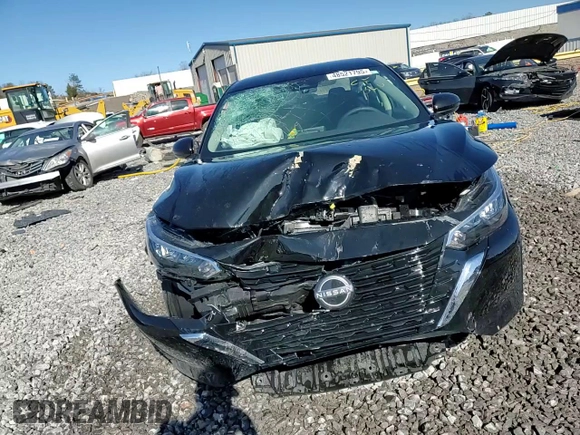 2025 Nissan Sentra S with VIN 3N1AB8BV3SY218578, listed as a Copart auction lot 48521795 with 8,200 mi miles and Salvage Title. Bid and sale history available at DreamBid. Image 13.