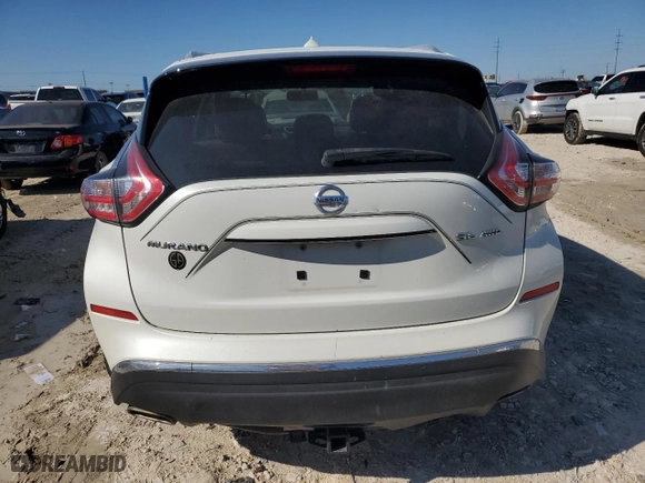2015 Nissan Murano SV with VIN 5N1AZ2MH4FN214602, listed as a Copart auction lot 42746235 with 130,705 mi miles and Salvage Title. Bid and sale history available at carsss.com. Image 6.