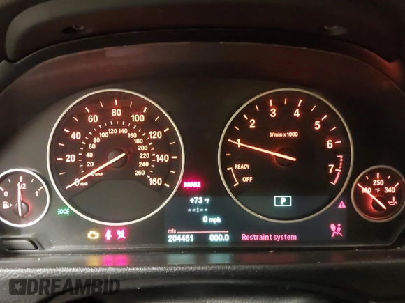 2013 BMW 3 Series 335i xDrive with VIN WBA3B9C54DF586575, listed as a IAAI auction lot 42285797 with 204,461 mi miles and . Bid and sale history available at DreamBid. Image 7.