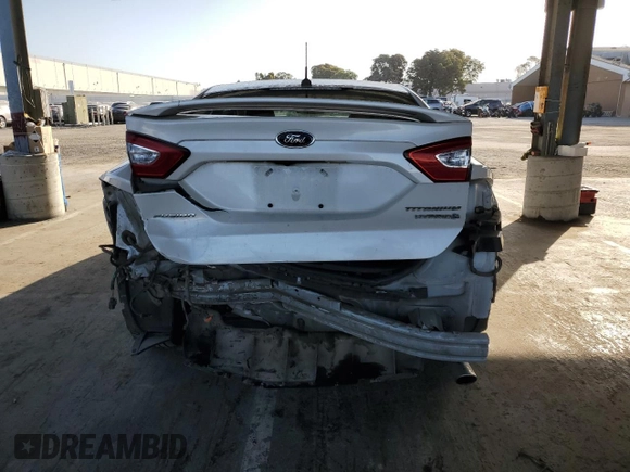 2013 Ford Fusion Titanium Hybrid with VIN 3FA6P0RU9DR371620, listed as a Copart auction lot 53141575 with 176,972 mi miles and Salvage Title. Bid and sale history available at carsss.com. Image 6.