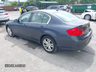 2011 Infiniti G25 with VIN JN1DV6AP1BM600039, listed as a IAAI auction lot 42689063 with 101,797 mi miles and . Bid and sale history available at DreamBid. Image 3.