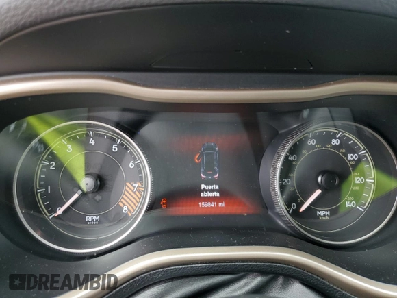 2014 Jeep Cherokee Limited with VIN 1C4PJMDS4EW151281, listed as a Copart auction lot 55448565 with 159,841 mi miles and Salvage title. Bid and sale history available at DreamBid. Image 9.