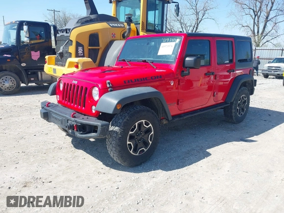 2015 Jeep Wrangler Unlimited Rubicon Hard Rock with VIN 1C4HJWFG9FL525556, listed as a IAAI auction lot 41973576 with 246,949 mi miles and . Bid and sale history available at DreamBid. Image 17.
