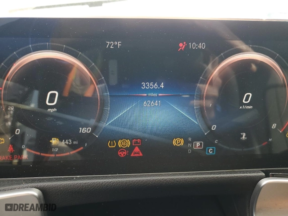 2020 Mercedes-Benz GLB with VIN W1N4M4HB0LW055545, listed as a Copart auction lot 43206885 with 62,641 mi miles and Salvage Title. Bid and sale history available at carsss.com. Image 9.