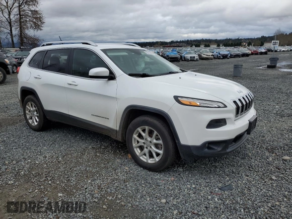 2015 Jeep Cherokee North with VIN 1C4PJMCB2FW594225, listed as a Copart auction lot 80424404 with 126,879 mi miles and Salvage Title. Bid and sale history available at carsss.com. Image 4.